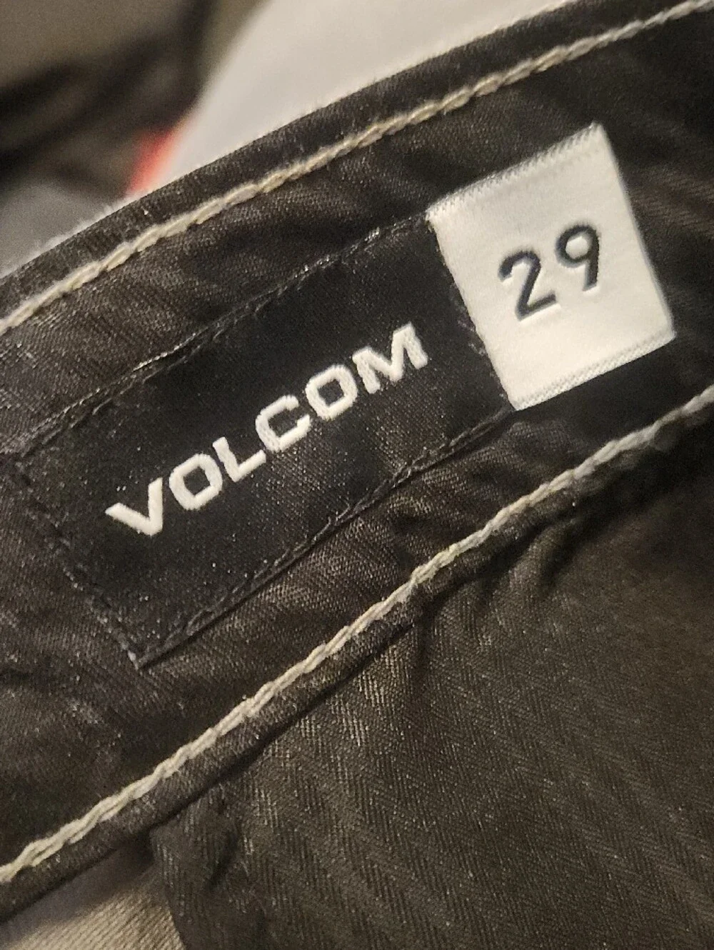 Volcom Men's Light Gray Flat Front Shorts